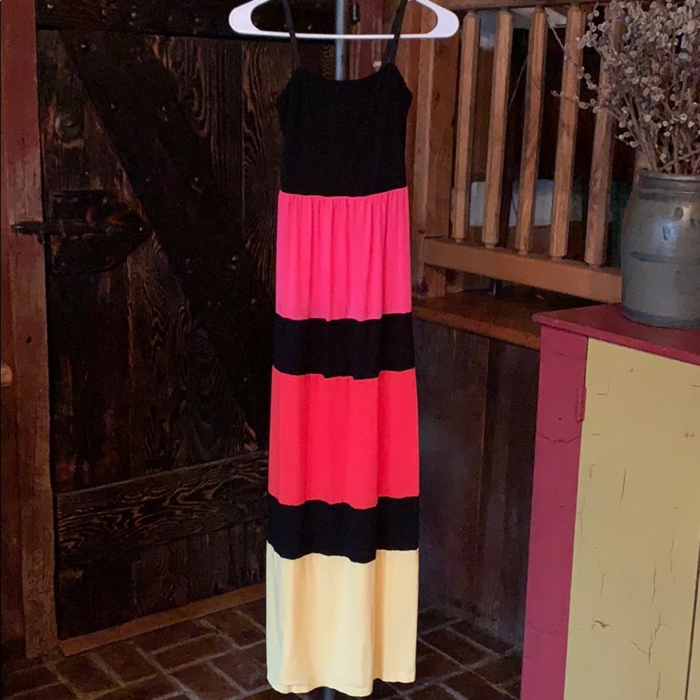 PinkBlush Colorblock Maternity Dress